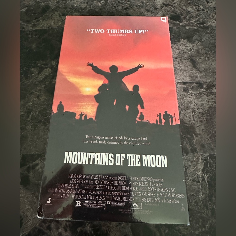 Mountains of the Moon vhs sealed with watermark